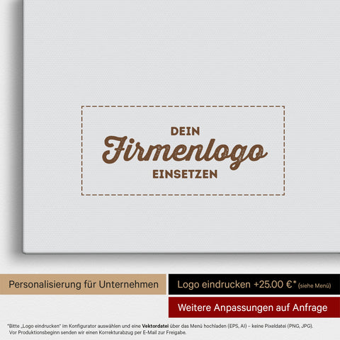 Afrika-Karte als Pinn-Leinwand in Multicolor Beige, auf die ein Firmenlogo eingedruckt werden kann und weitere Individualisierungen als Sonderanfertigung vorgenommen werden können