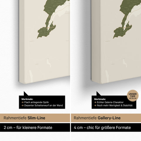 Schweizkort TRAVEL® Lærred til nåle – Olive Green