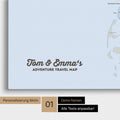 Politische Dänemark-Karte Pinn-Leinwand in Multicolor Atlas mit Personalisierung