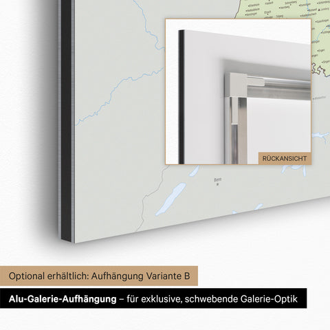 Tysklandskort TRAVEL® Magnettavle – Multifarvet Atlas