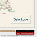 Deutschland-Karte als Poster in Multicolor Classic mit Eindruck eines Firmenlogos
