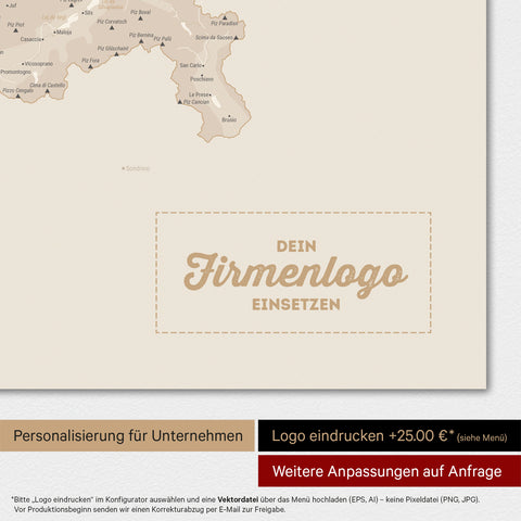 Magnetisk Schweizkort TRAVEL® Magnettavle – Gold