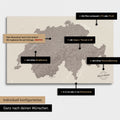 Vielfältige Konfigurationsmöglichkeiten einer Schweiz-Karte in