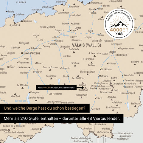 Politisk Schweiz-kort TRAVEL® Magnetboard – Multicolor Atlas