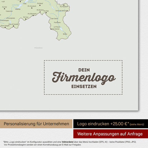 Politisk Schweiz-kort TRAVEL® Magnetboard – Multicolor Atlas