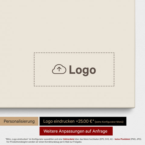 Südafrika-Karte als Pinn-Leinwand in Warmgray (Braun-Grau) mit Eindruck eines Firmenlogos
