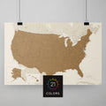 USA Amerika Landkarte mit sehr hohem Detailgrad als Poster kaufen