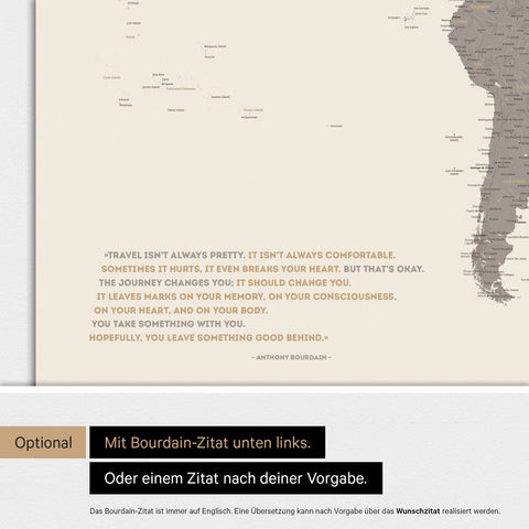 Verdenskort ANTARCTICA® magnettavle – Multifarvet Mat
