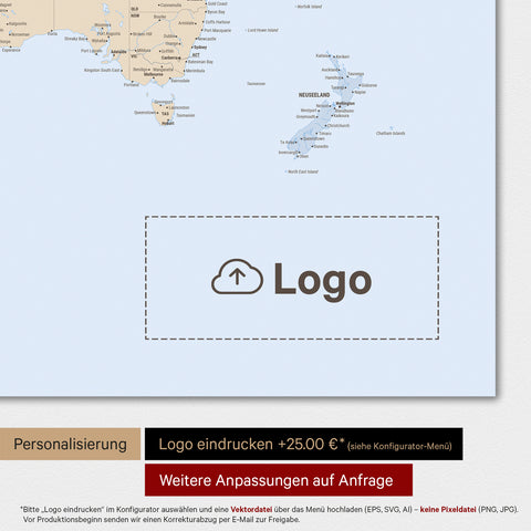 Verdenskort TRAVEL® Premium plakat – Multicolor Atlas